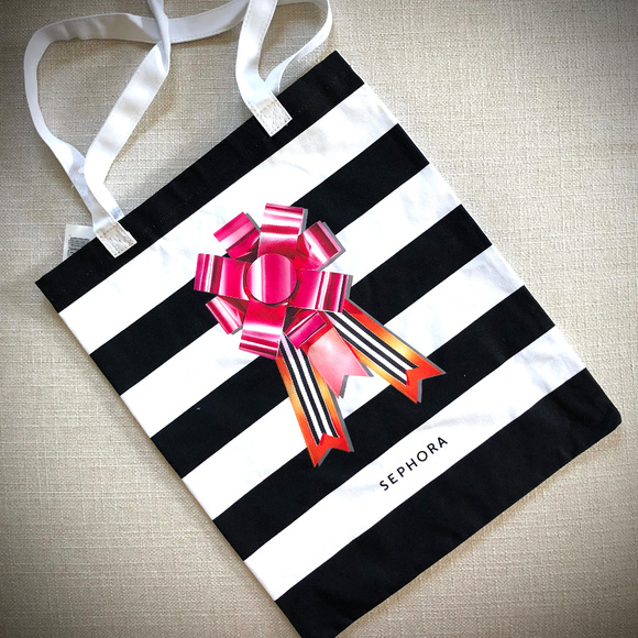 ✳️ Mix-N-Match 5/$25 ✳️ NWT Sephora Holiday Canvas Tote - Picture 4 of 5